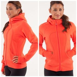 [Lululemon] Orange Scuba Hoodie Size 10